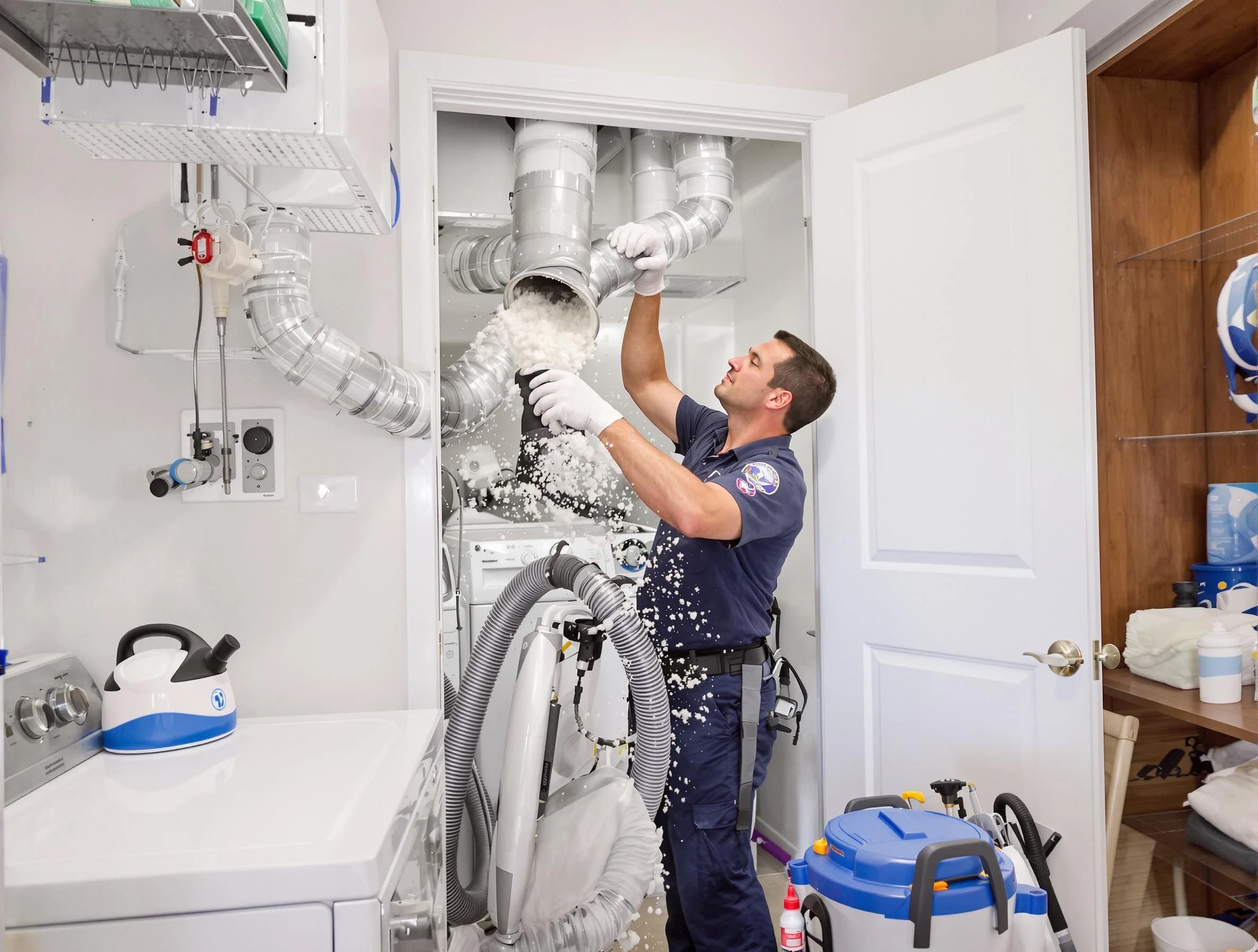 Redan Dryer Vent Cleaning technician delivering thorough residential dryer vent cleaning service in Redan